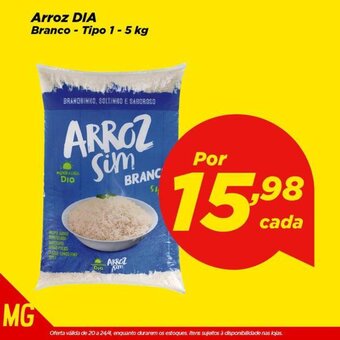 Dia Arroz Dia Branco tipo 1 - 5kg oferta