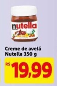 Mercado Extra Creme de Avela Nutella 350g oferta