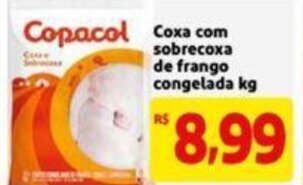 Extra Supermercado Coxa com Sobrecoxa de frango Congelada 1kg oferta
