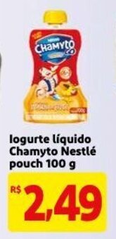 Iogurte Liquido Chamyto Nestle pouch 100g