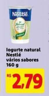 Mercado Extra Iogurte natural Nestle varios sabores 160g oferta