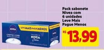 Mercado Extra Pack Sabonete Nivea com 6 unidades Leve Mais Pague Menos oferta