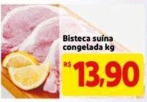 Extra Supermercado Bisteca Suina Congelada 1kg oferta