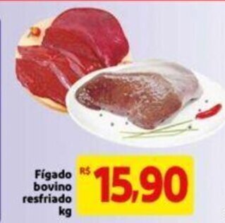 Extra Supermercado Figado Bovino Resfriado 1kg oferta