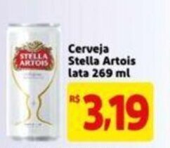 Extra Supermercado Cerveja Stella Artois lata 269ml oferta