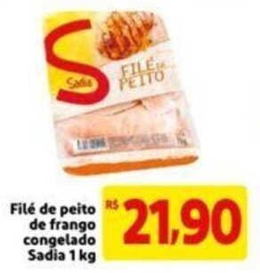 Extra Supermercado File de Peito de Frango congelado Sadia 1kg oferta