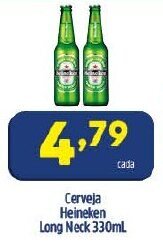 Arena Atacado Cerveja Heineken Long Neck 330ml oferta