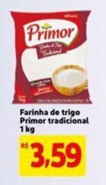 Farinha de Trigo Primor tradiconal 1kg