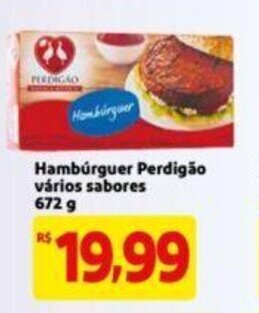 Extra Supermercado Hamburguer Perdigao varios sabores 672g oferta