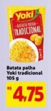 Extra Supermercado Batata Palha Yoki tradicional 105g oferta