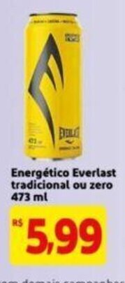 Energetico Everlast tradicional ou Zero 473ml