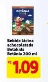 Extra Supermercado Bebida Lactea Achocolatado betakids Betania 200ml oferta