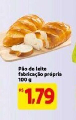 Extra Supermercado Pao de leite fabricacao propria 100g oferta