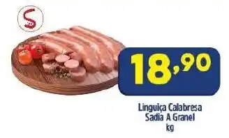 Arena Atacado Linguica Calabresa Sadia a granel 1kg oferta
