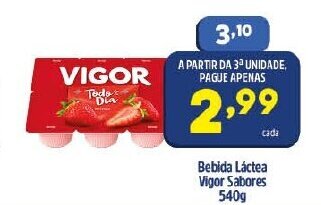 Arena Atacado Bebida Lactea Vigor Sabores 540g oferta