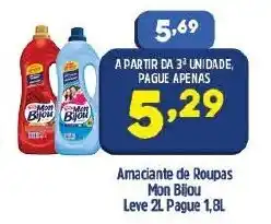 Arena Atacado Amacinate de Roupas Mon Bijou Leve 2L pague 1.8L oferta