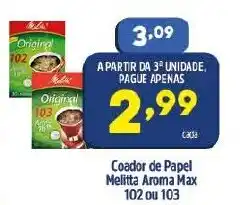 Arena Atacado Coador de Papel Melitta Aroma Max 103 ou 102 oferta