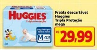 Extra Supermercado Fralda Descartavel Huggies Tripla Protecao mega oferta