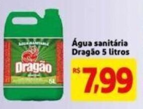 Extra Supermercado Agua sanitaria Dragao 5L oferta