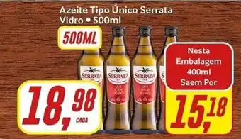 Rede Supermarket Azeite tipo Unico Serrata Vidro 400ml oferta