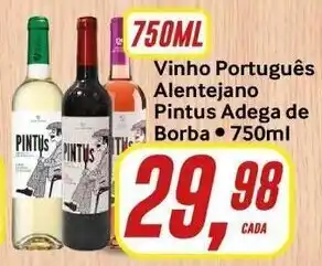Vinho Portugues Alentejano Pintus Adega de Borba 750ml