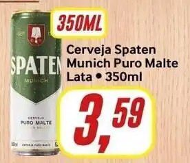 Rede Supermarket Cerveja Spaten Munich Puro Malte lata 350ml oferta