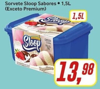 Rede Supermarket Sorvete Sloop Sabores 1.5L oferta