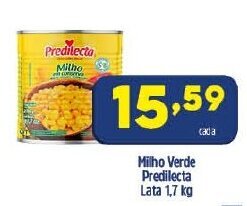 Arena Atacado Milho Verde Predilecta 1.7kg oferta