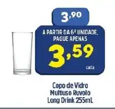 Arena Atacado Copo de Cerveja Multiuso Ruvolo Long Drink 255ml oferta
