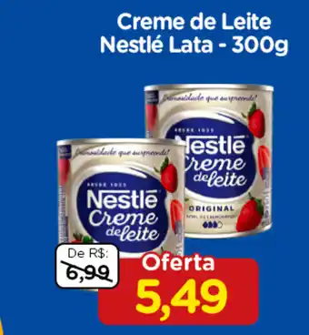Nagumo Creme de Leite Nestle lata 300g oferta
