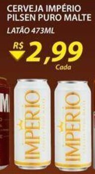 Assaí Atacadista Cerveja Imperio Pilsen Puro Malte 473ml oferta
