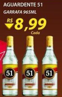 Assaí Atacadista Aguardente 51 Garrafa 965ml oferta