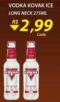 Assaí Atacadista Vodka Kovak Ice Long Neck 275ml oferta