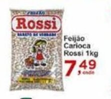 Rossi Supermercado Feijao Carioca Rossi 1kg oferta