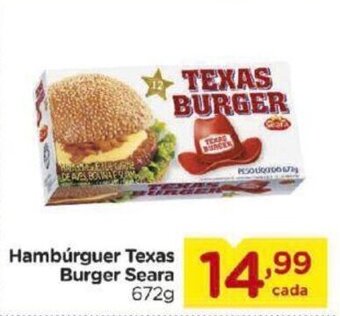 Carrefour Bairro Hamburguer Texas Burger Seara 672g oferta