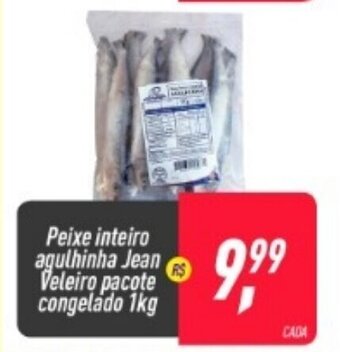 Frangolândia Peixe Inteiro Agulhinha Jean Veleiro pacote congelado 1kg oferta