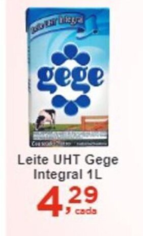 Rossi Supermercado Leite UHT Gege integral 1L oferta