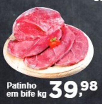 Rossi Supermercado Patinho em bife 1kg oferta