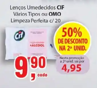 Supermercados Mundial Cif ou Omo Limpeza Perfeita c/20 oferta