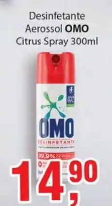 Supermercados Mundial Desinfetante Aerossol Omo Citrus Spray 300ml oferta