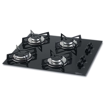 Benoit Cooktop a Gás Fischer 4 Bocas Mesa Vidro Temperado Bivolt oferta