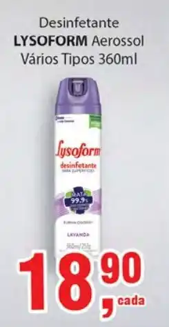 Supermercados Mundial Desinfetante Lysoform 360ml oferta