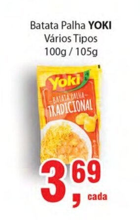 Supermercados Mundial Batata palha Yoki 100g/105g oferta