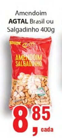 Supermercados Mundial Amendoim Agtal 400g oferta