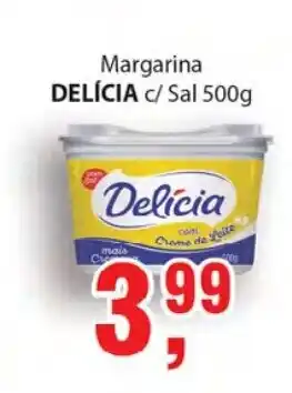 Supermercados Mundial Margarina Delicia c/ Sal 500g oferta