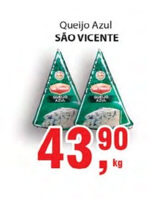 Supermercados Mundial Queijo Azul Sao Vicente 1kg oferta