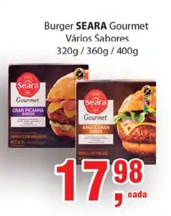 Supermercados Mundial Burger Seara 320g/360g/400g oferta