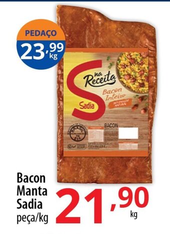 Akki Atacadista Bacon Manta Sadia 1kg oferta