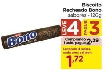 Carrefour Biscoito recheado Bono 126g oferta