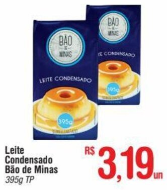 Fort Atacadista Leite Condensado Bao de Minas 395g oferta